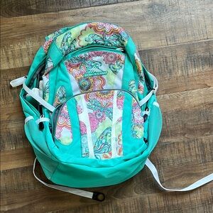 Vera Bradley Turquoise Floral Backpack Stylish Accessory